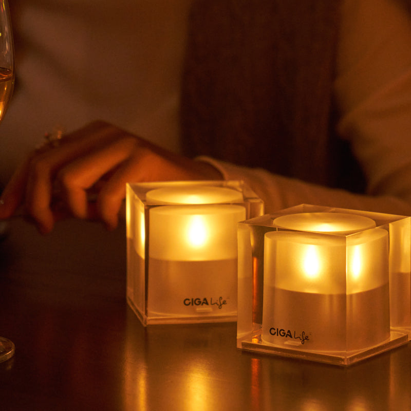 MINI CUBE SOLAR CANDLE