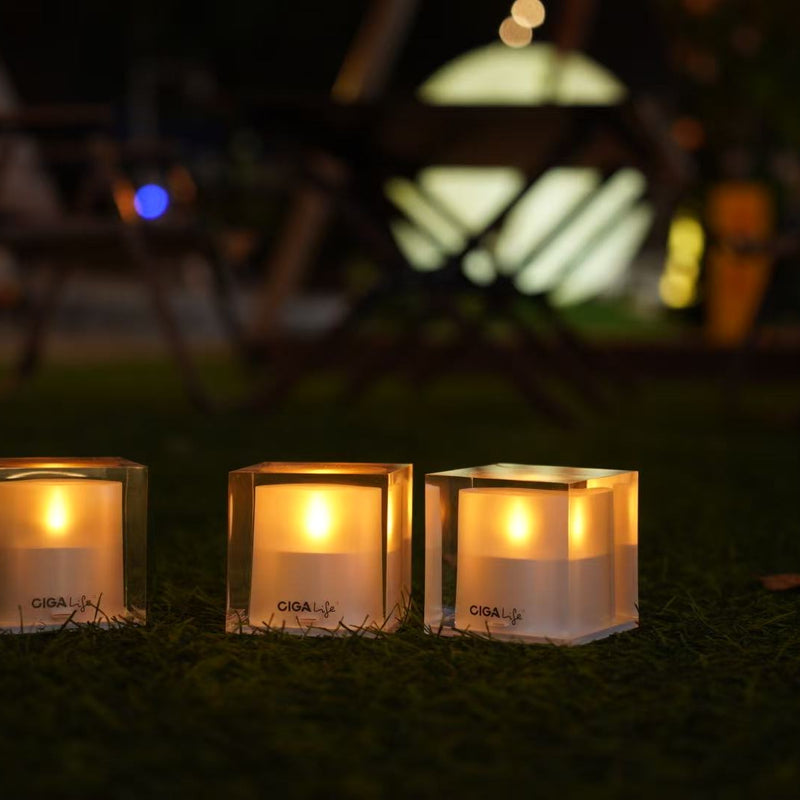 MINI CUBE SOLAR CANDLE